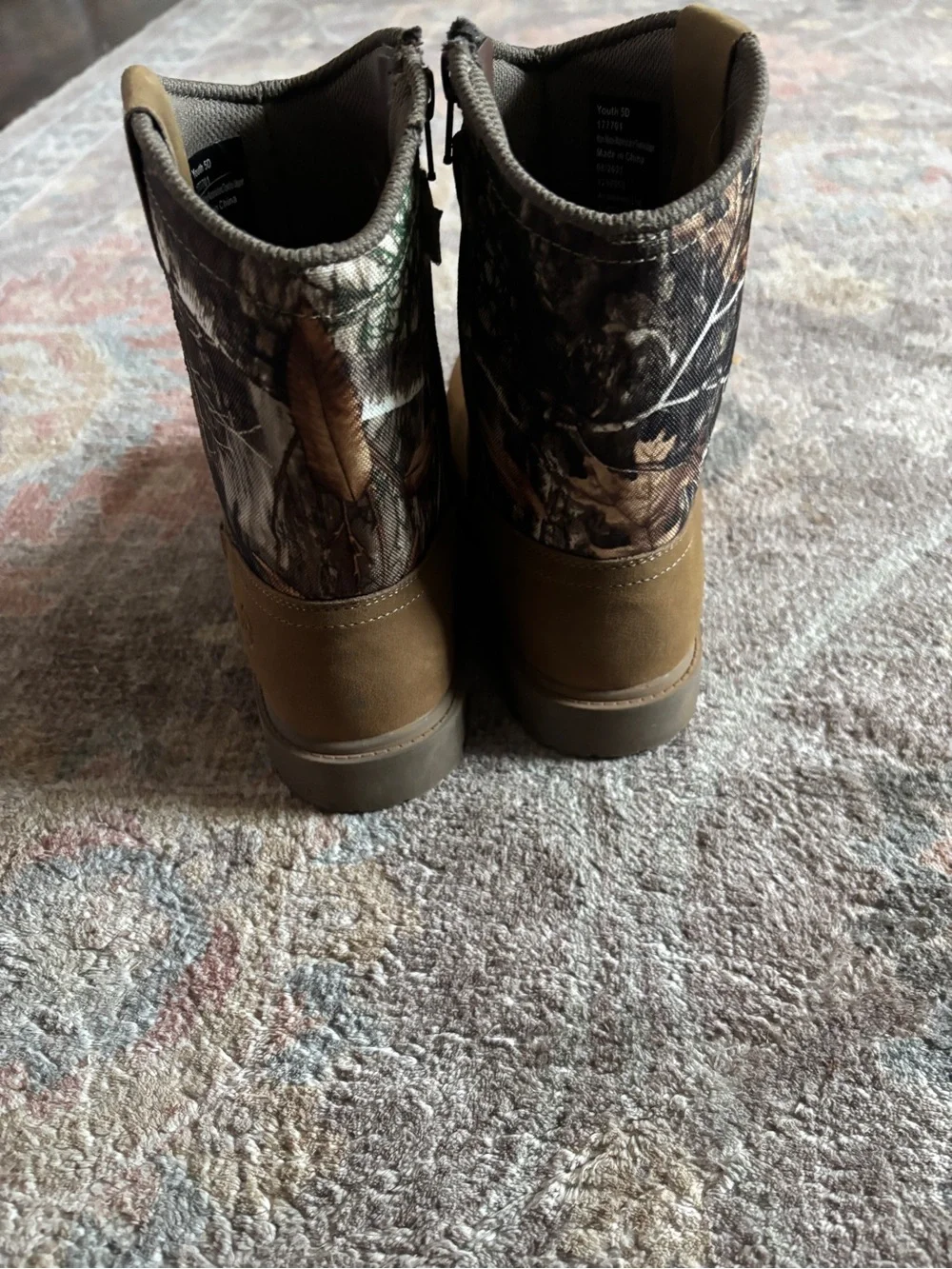 Magellan Brown Tactical-Style Boot with Fabric Shaft